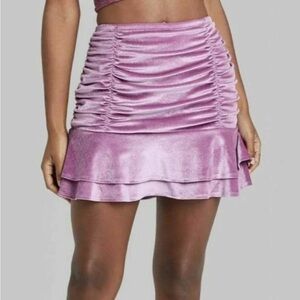 5/$25 Wild Fable Velvet Ruched Skirt EUC